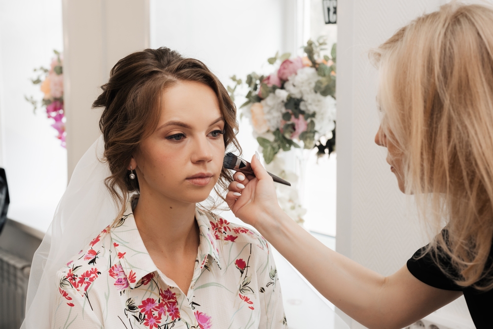 shooting,in,a,beauty,salon.,makeup,artist,makes,a,wedding
