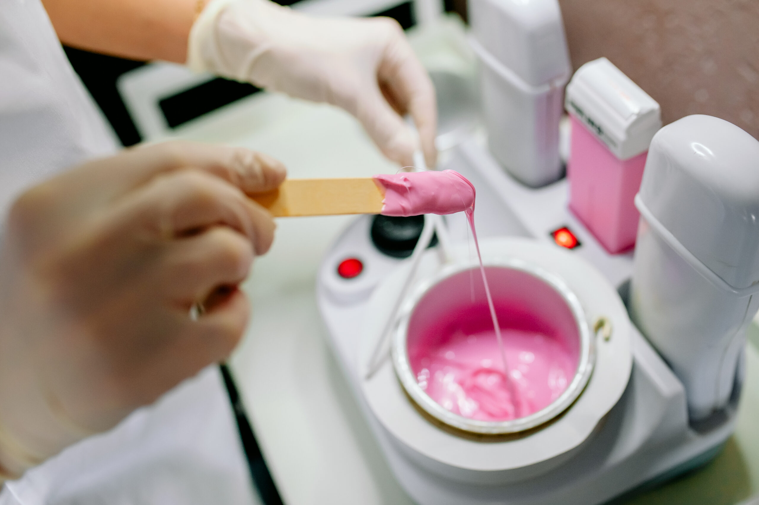 preparation,of,pink,wax,for,shugaring.,close up,wax,for,depilation